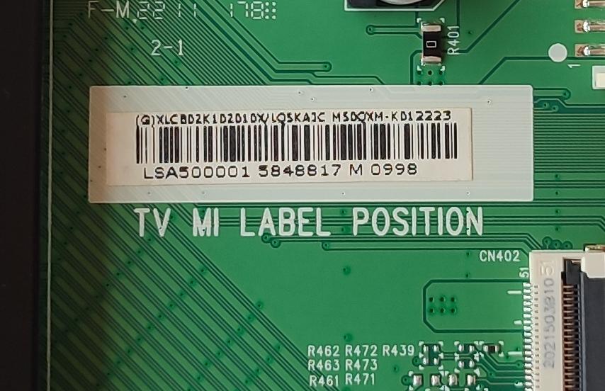 MAIN PARA TV VIZIO / NUMERO DE PARTE XLCB02K102 / 715GC582-M0H-B00-005Y / (G)XLCB02K102010X / PANEL TPT500WR-DK4Q.N REV:SK1C / DISPLAY V500DK4-Q01 REV.K7 / MODELO M50QXM-K01 LTC6K9KY	 - Imagen 2